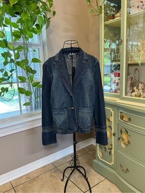 Denim Blazer Jacket Y2K Cato